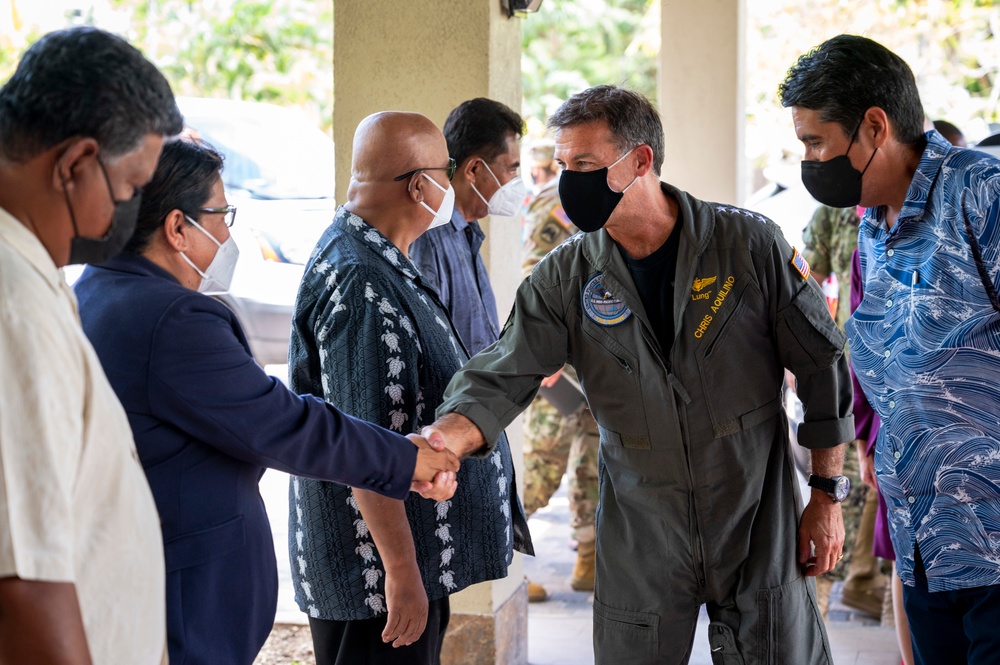 USINDOPACOM Commander Adm. Aquilino visits Guam, CNMI &amp; Palau