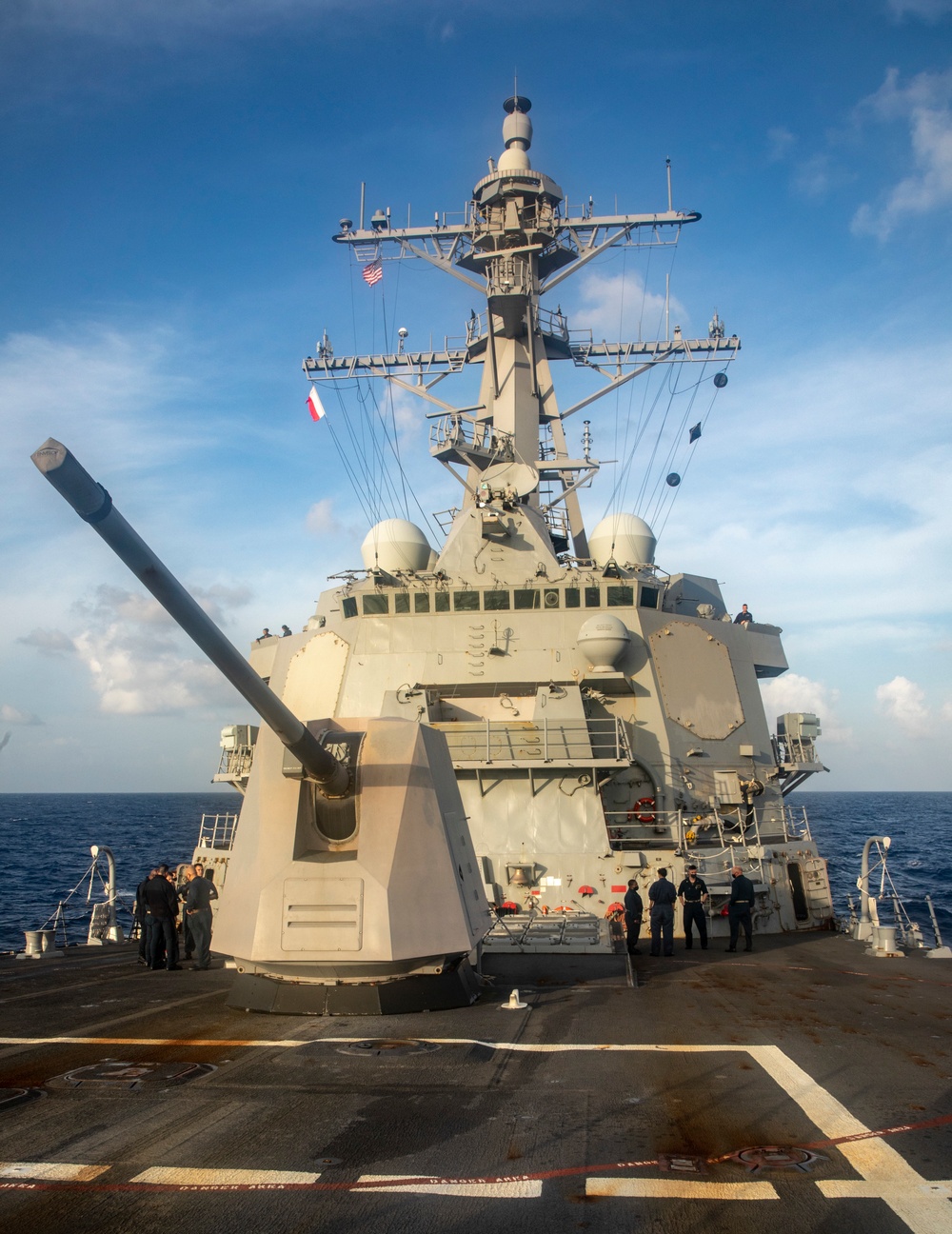 Sailors Stand Watch Aboard USS Ralph Johnson (DDG 114)