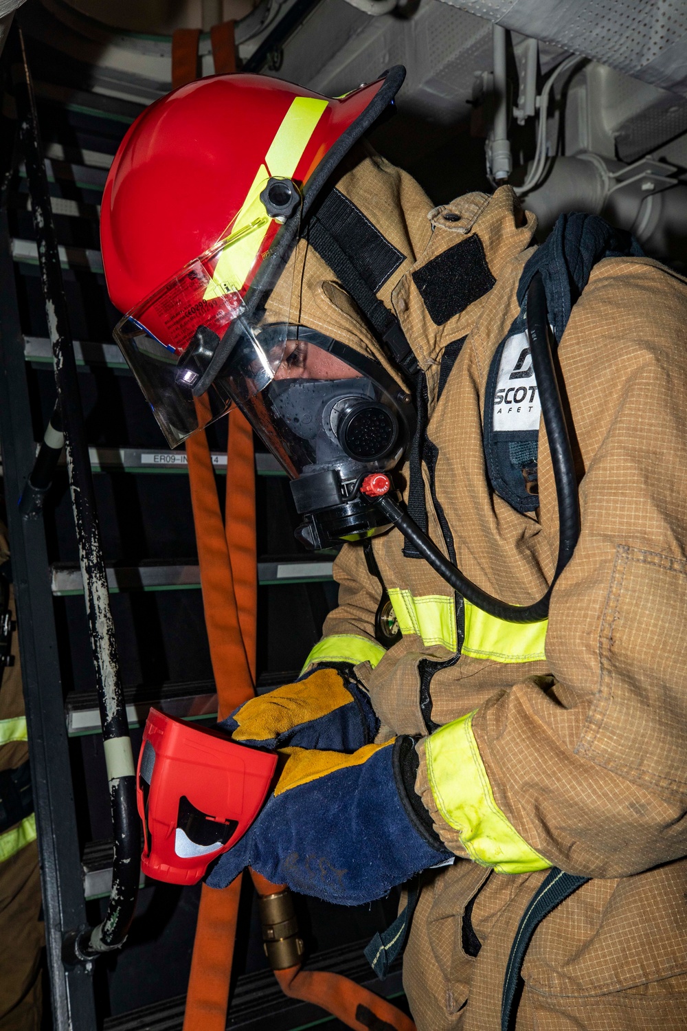 Sailors Aboard USS Ralph Johnson (DDG 114) Conduct Damage Control Training