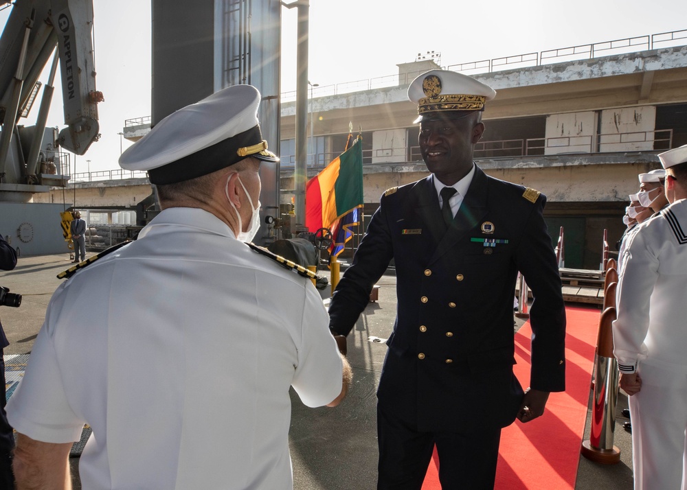 USS Hershel “Woody” Williams Hosts OE22 Senior Leadership Reception