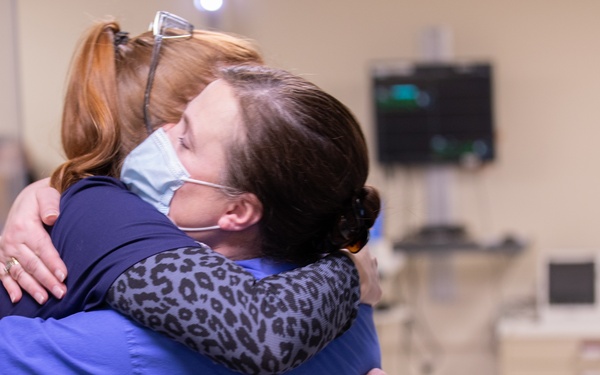 Military medical team member says goodbye to Massachusetts