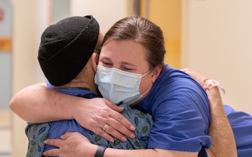 Military medical team member says goodbye to Massachusetts