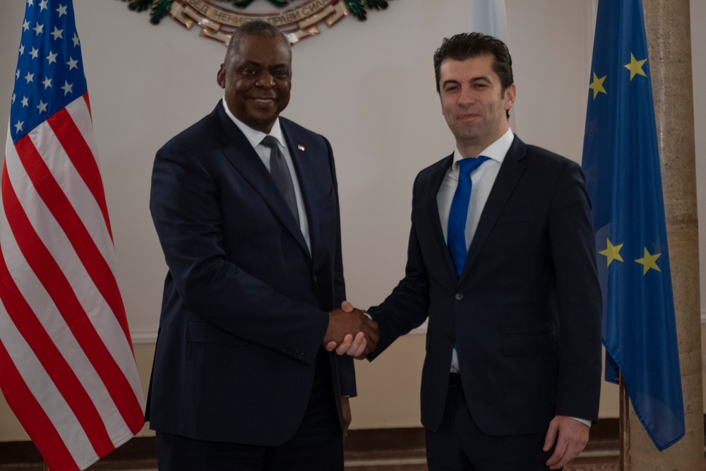 SECDEF Visits Bulgarian Allies in Sofia
