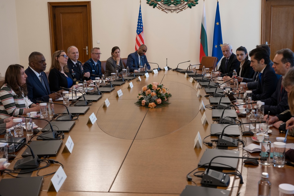 SECDEF Visits Bulgarian Allies in Sofia