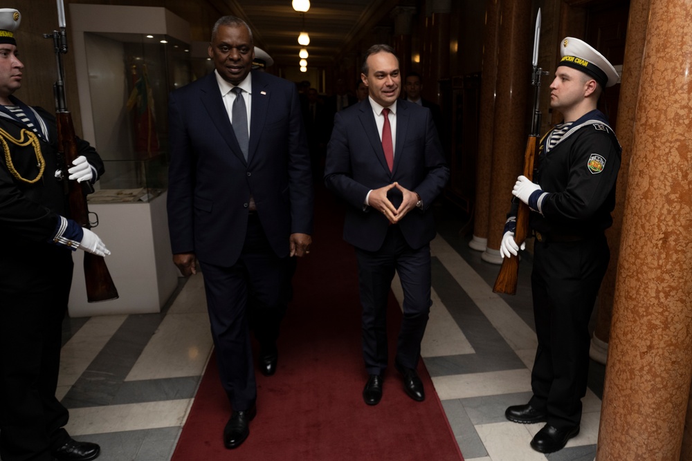 SECDEF Visits Bulgarian Allies in Sofia