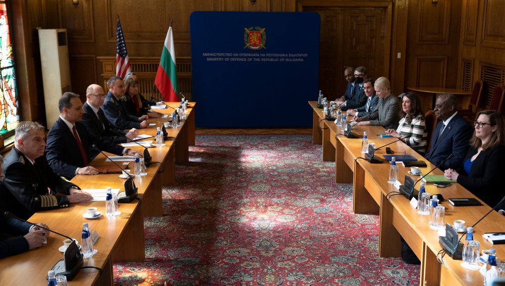SECDEF Visits Bulgarian Allies in Sofia