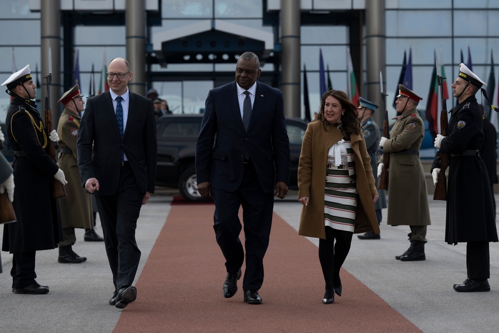 SECDEF Visits Bulgarian Allies in Sofia