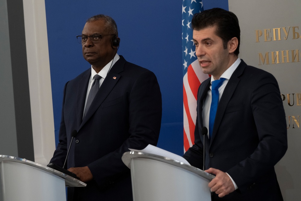 SECDEF Visits Bulgarian Allies in Sofia