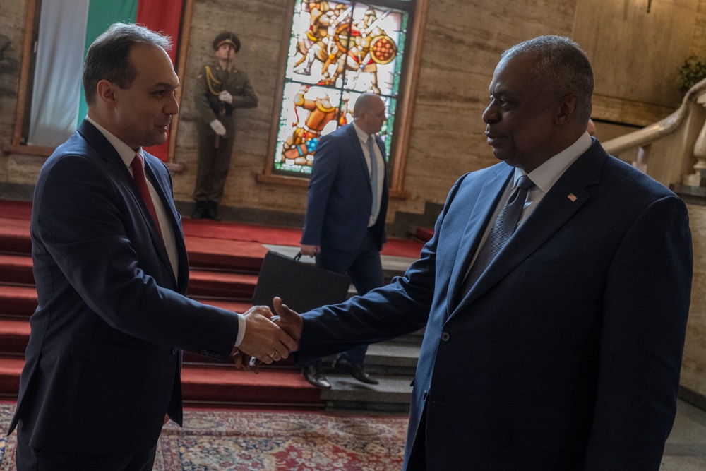 SECDEF Visits Bulgarian Allies in Sofia