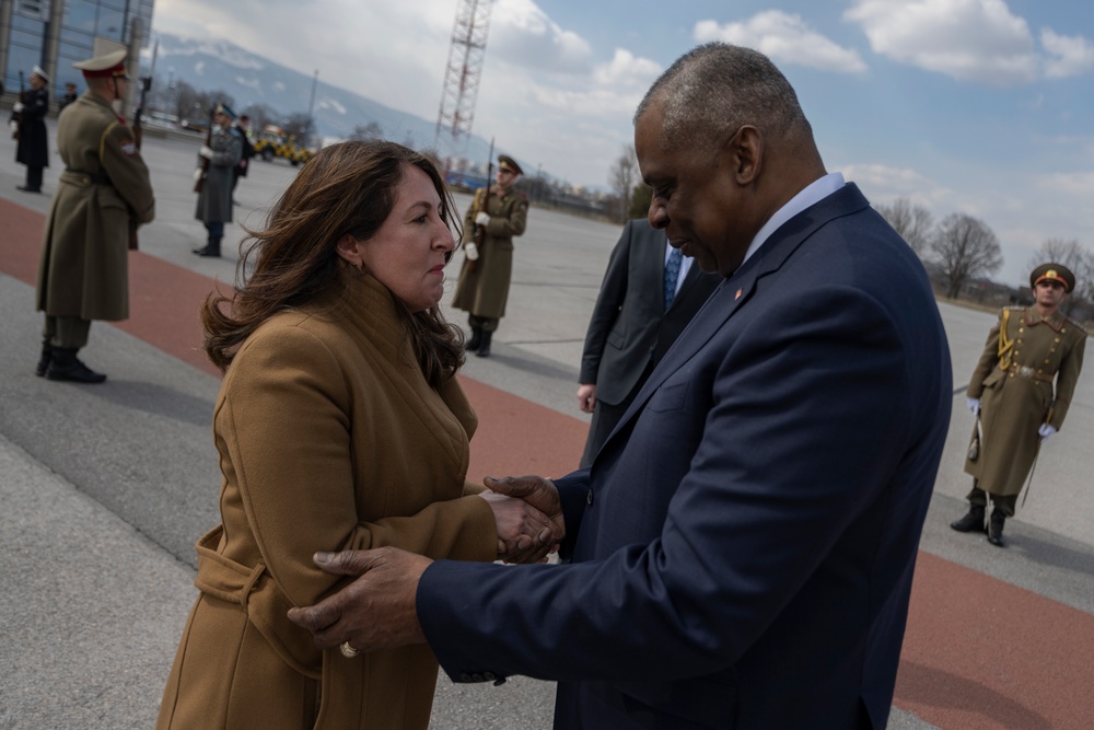 SECDEF Visits Bulgarian Allies in Sofia
