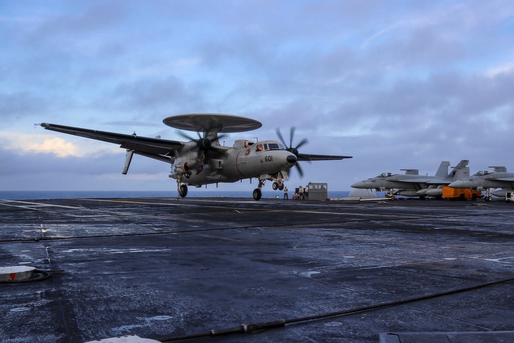 Abraham Lincoln conducts flight operations