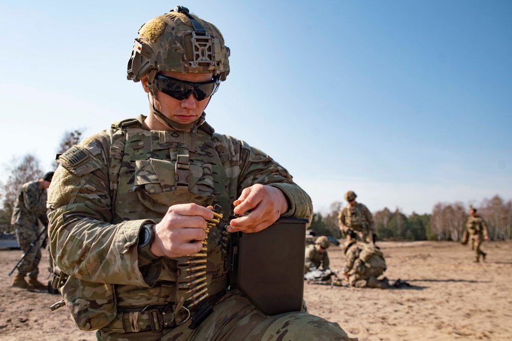 Live fire range training alongside our Polish Allies
