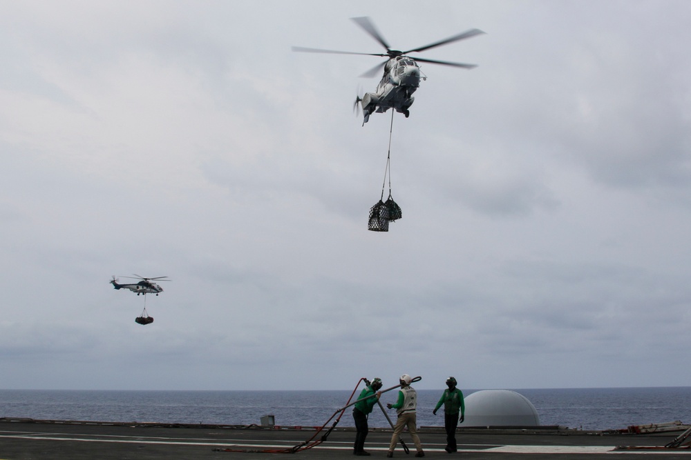 Abraham Lincoln conducts a RAS with Matthew Perry