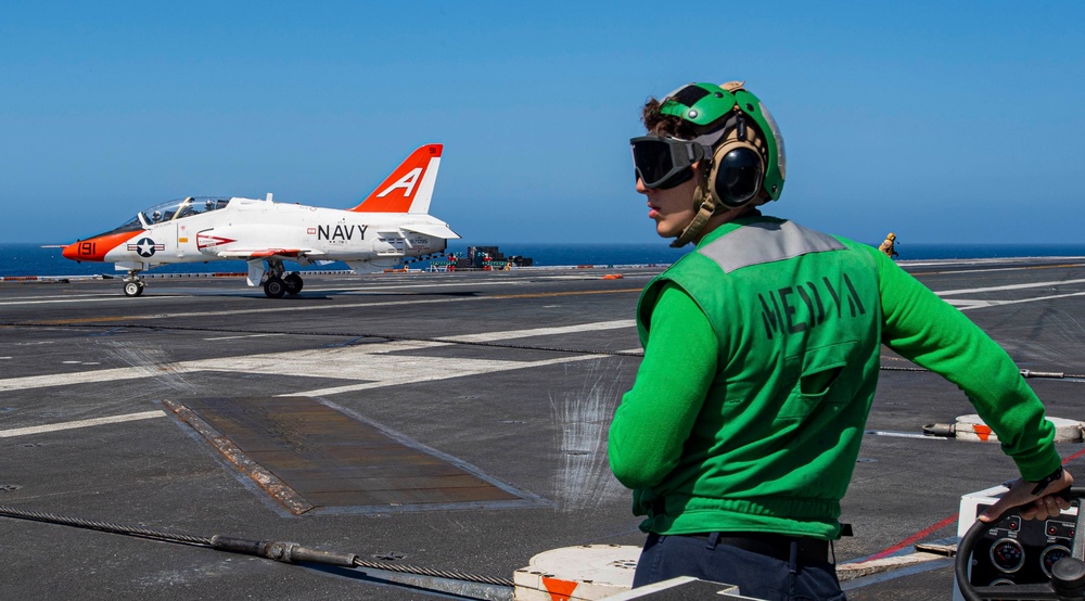 Goshawk Lands On Nimitz Flight Deck