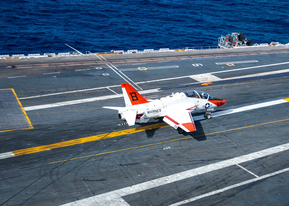 A T-45C Goshawk Makes An Arrested Gear Landing