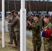 Half-mast ceremony held by Norwegians and Marines