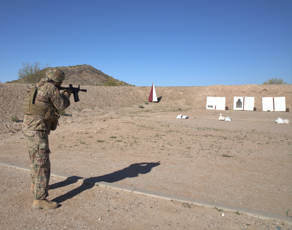 The 855 and 856th Military Police Companies complete weapons qualifications