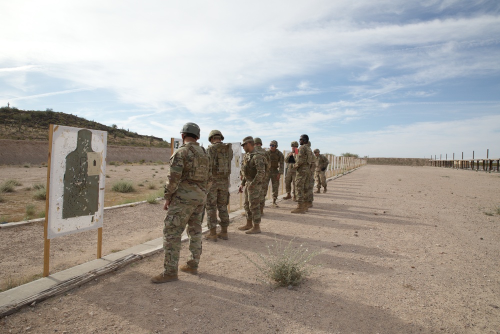 The 855 and 856th Military Police Companies complete weapons qualifications