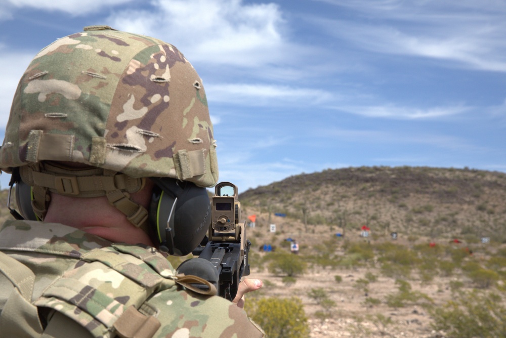 The 855 and 856th Military Police Companies complete weapons qualifications