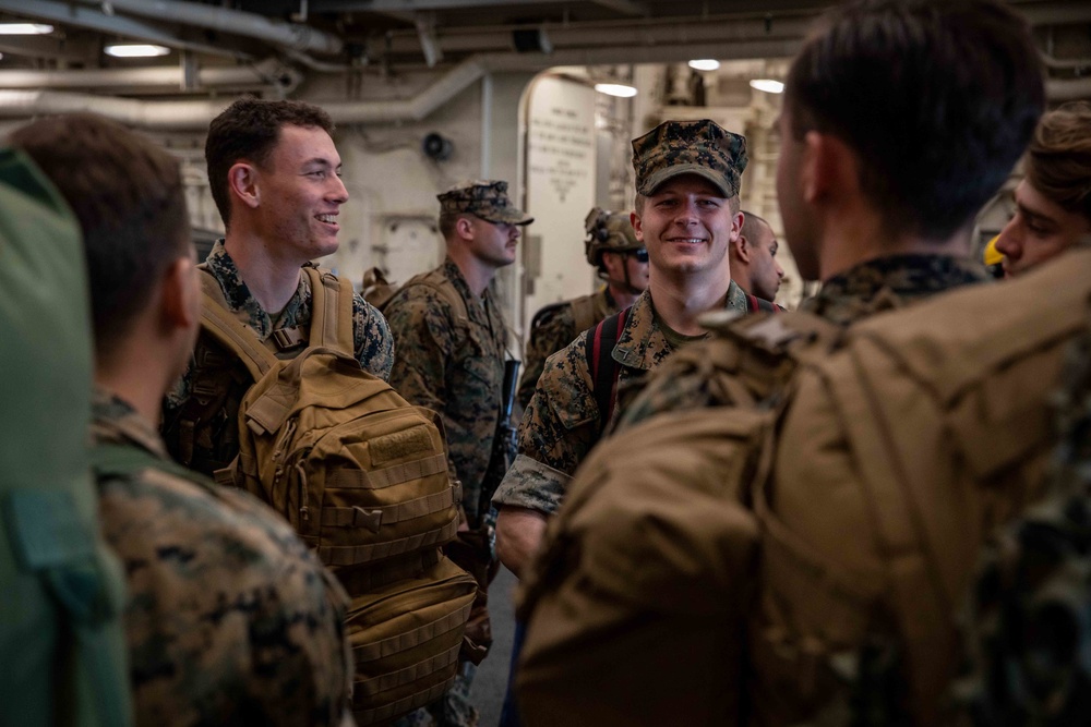 22nd Marine Expeditionary Unit Embarks the USS Arlington