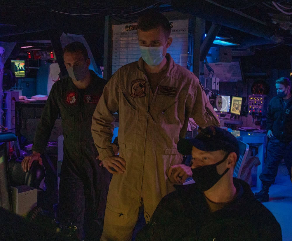 Sailors Stand Watch Aboard USS Ralph Johnson (DDG 114)