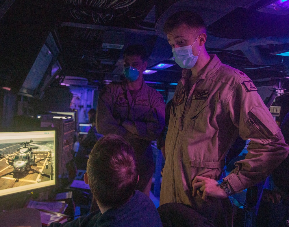 Sailors Stand Watch Aboard USS Ralph Johnson (DDG 114)