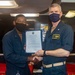 Sailors Aboard USS Ralph Johnson (DDG 114) Are Frocked