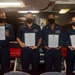 Sailors Aboard USS Ralph Johnson (DDG 114) Are Frocked