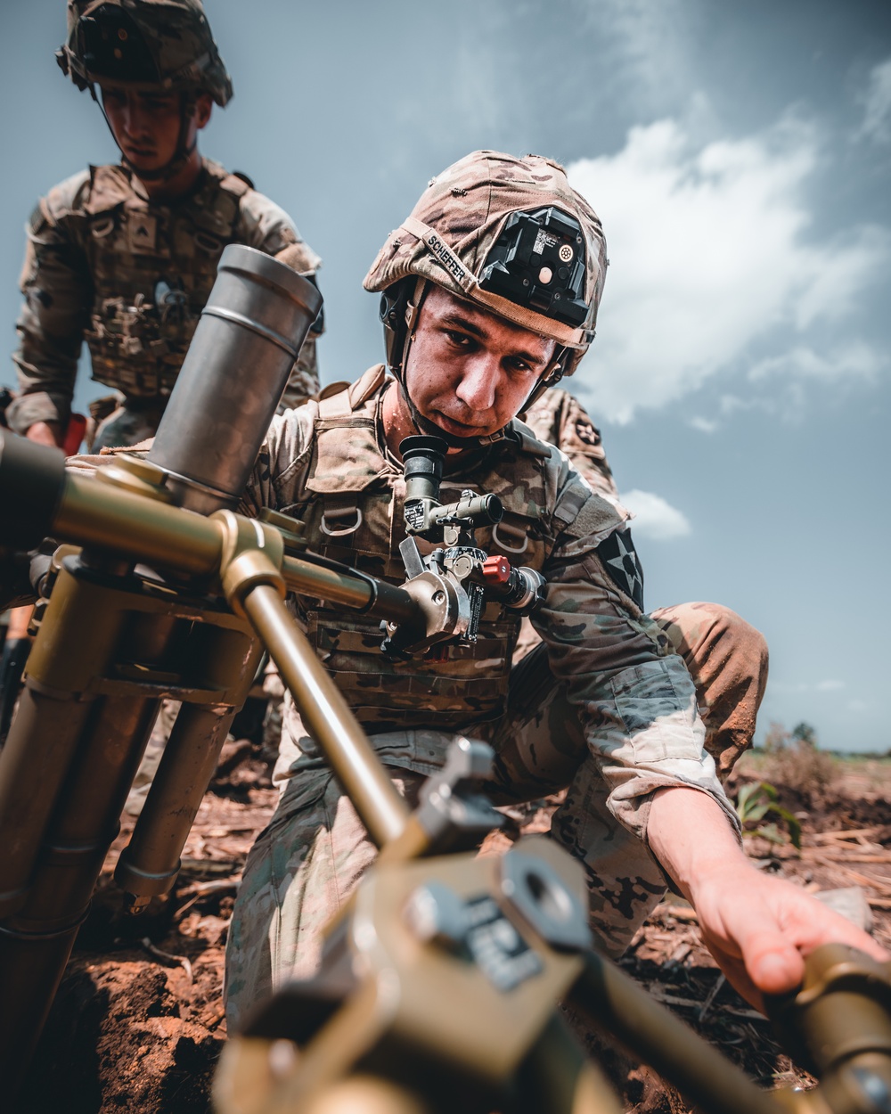 US Army Soldiers fire mortars in Thailand during HG22