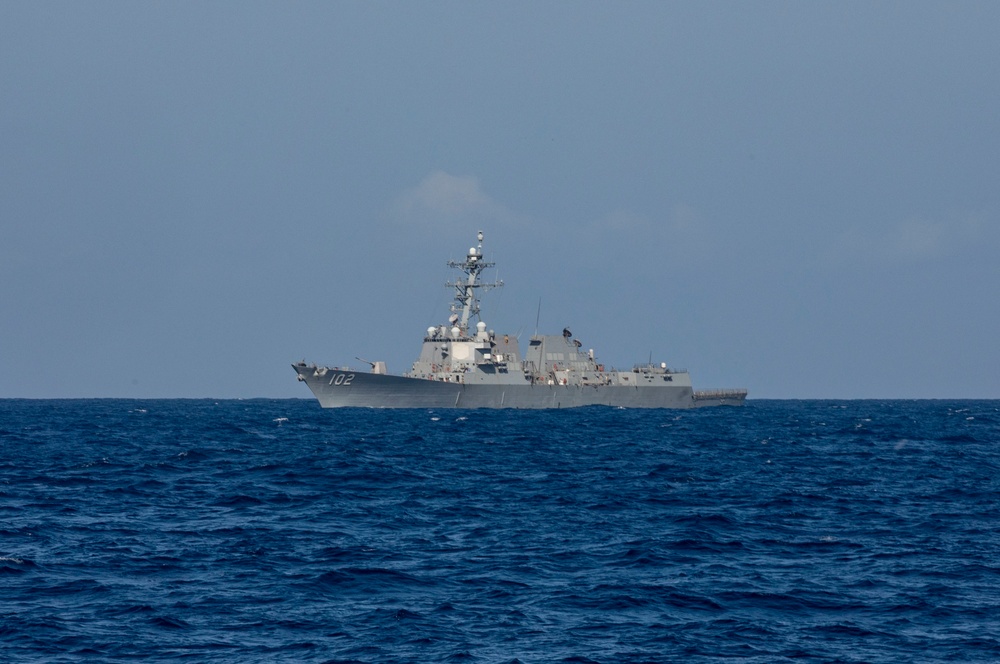Sailors Aboard USS Ralph Johnson (DDG 114) Conduct Small Boat Operations with USS Sampson (DDG 102)