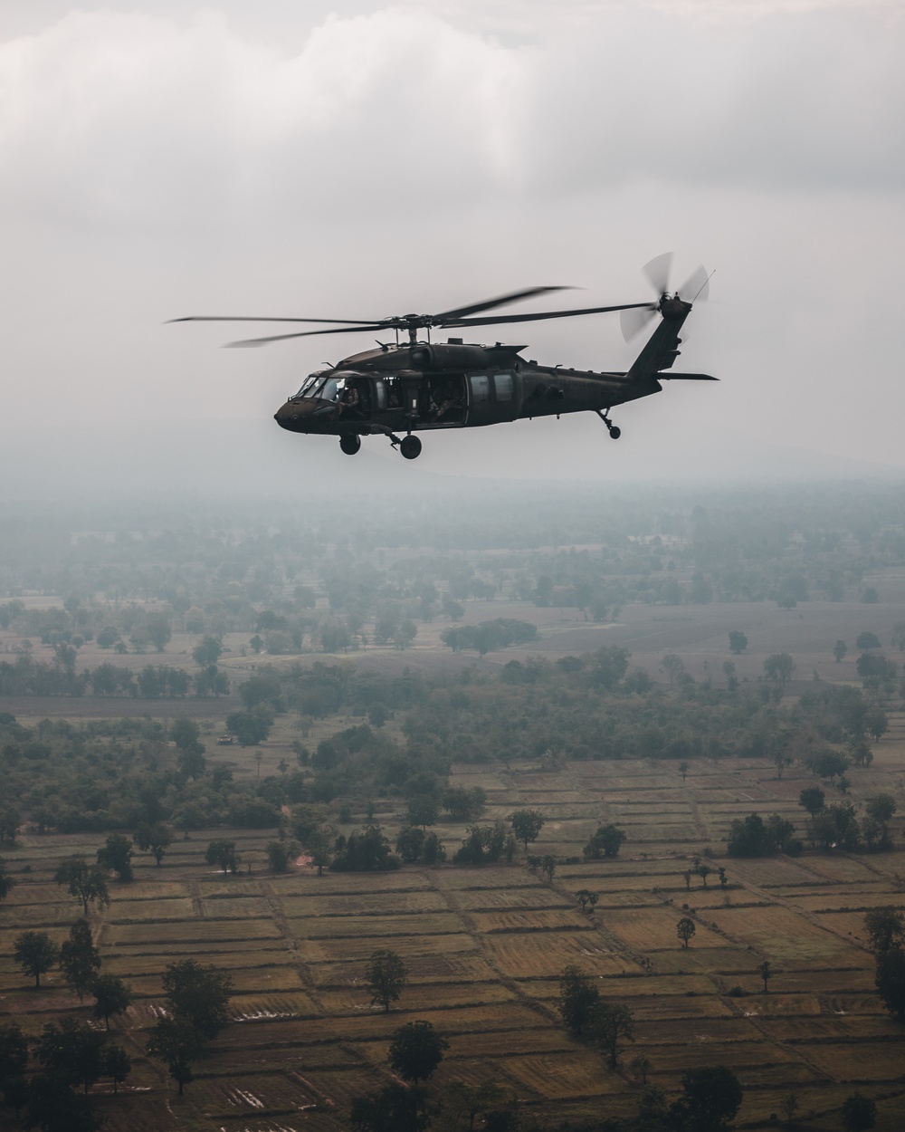 25th CAB soldiers practice aerial formation flight