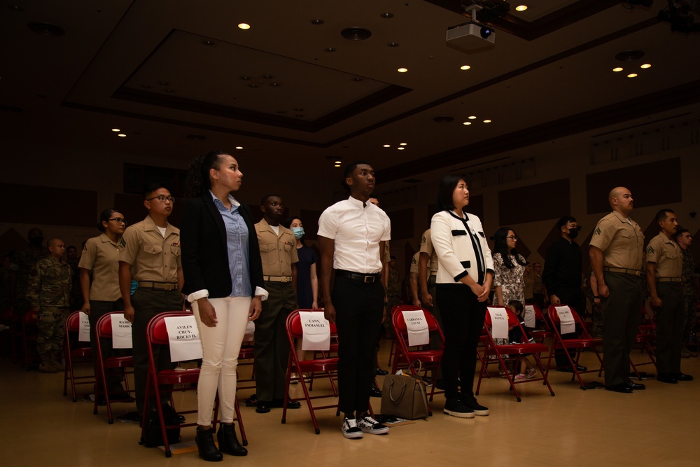 U.S. Citizenship and Immigration Services Hosts a Naturalization Ceremony on Camp Foster