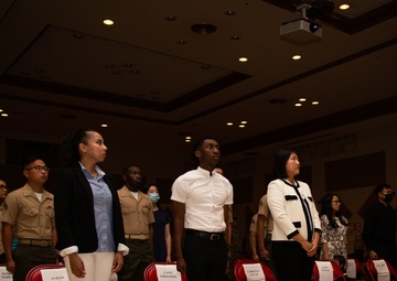 U.S. Citizenship and Immigration Services Hosts a Naturalization Ceremony on Camp Foster