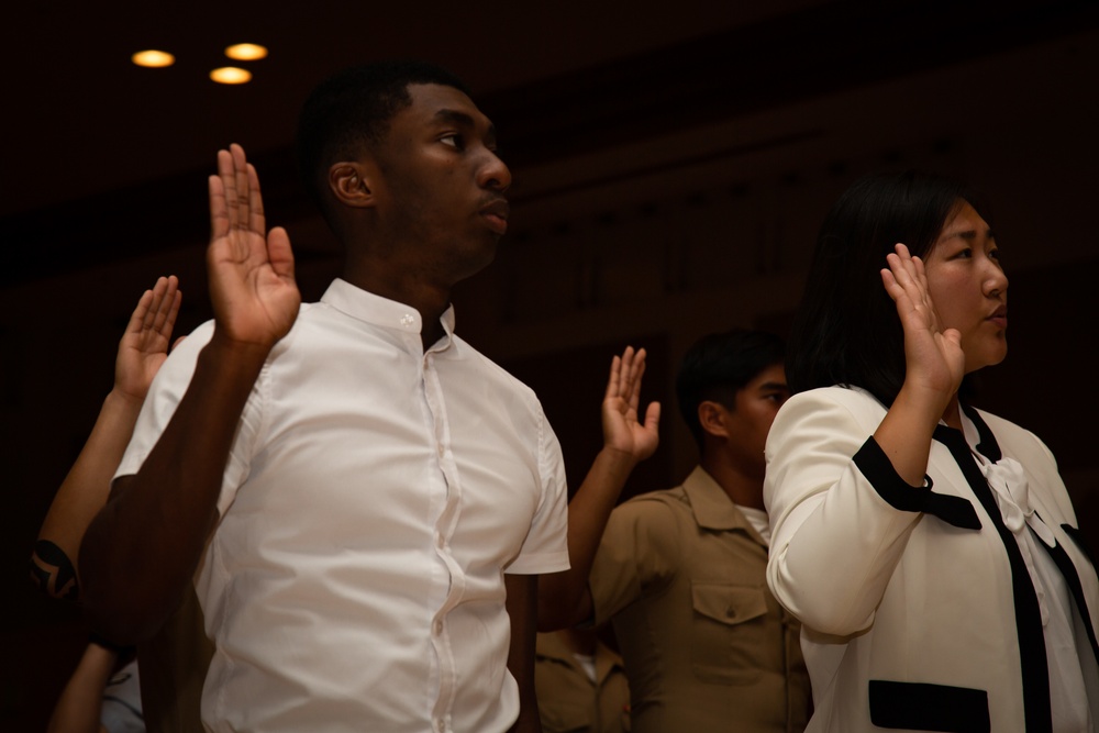 U.S. Citizenship and Immigration Services Hosts a Naturalization Ceremony on Camp Foster