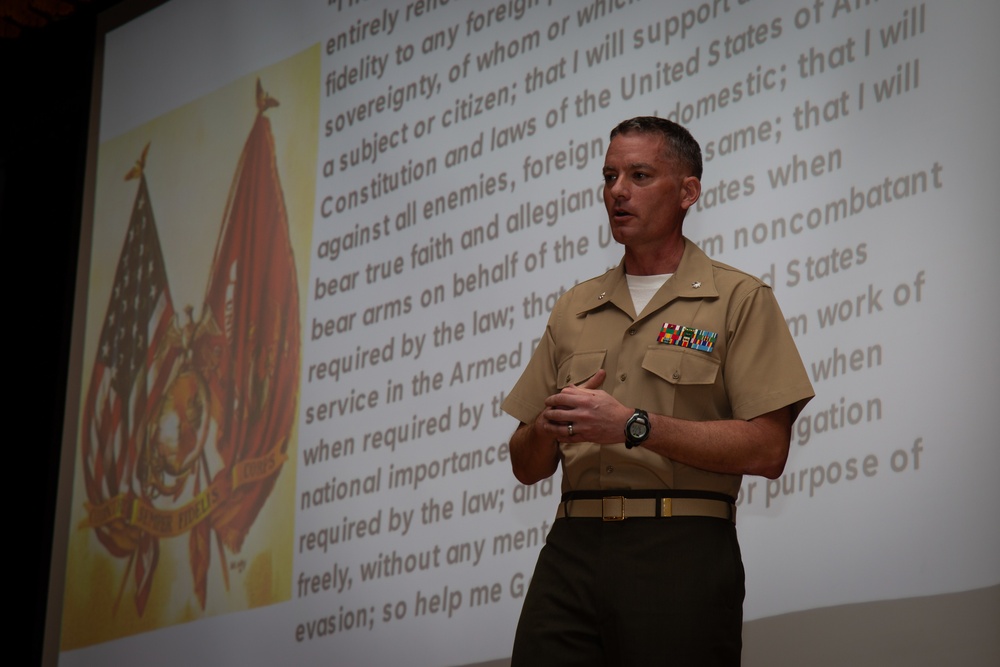 U.S. Citizenship and Immigration Services Hosts a Naturalization Ceremony on Camp Foster