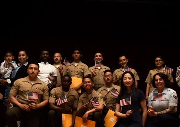 U.S. Citizenship and Immigration Services Hosts a Naturalization Ceremony on Camp Foster