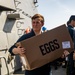 Sailors Aboard USS Ralph Johnson (DDG 114) Conduct Replenishment-at-Sea with USNS Matthew Perry (T-AKE-9)