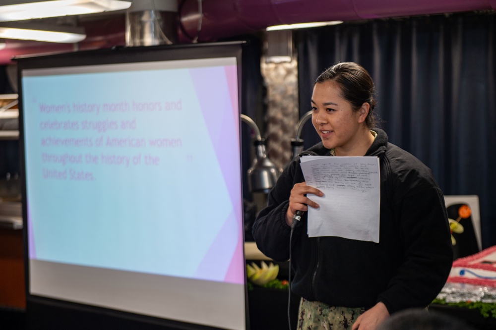 USS Ronald Reagan (CVN 76) Celebrates Women’s History Month