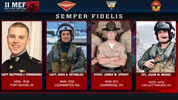 Marines Identified From MV-22B Osprey Incident