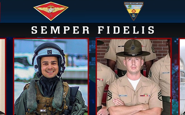 Marines Identified from MV-22B Osprey Incident