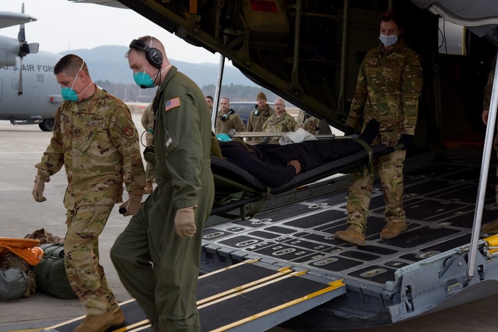 Total Force Airmen conduct aeromedical evacuation in Europe