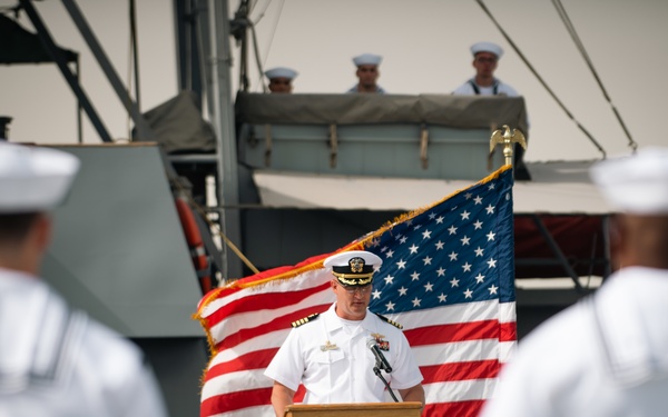 Whirlwind Crew Marks End of Ship’s U.S. Navy Service at Decommissioning