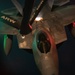 340th EARS refuels F-22s at sunset