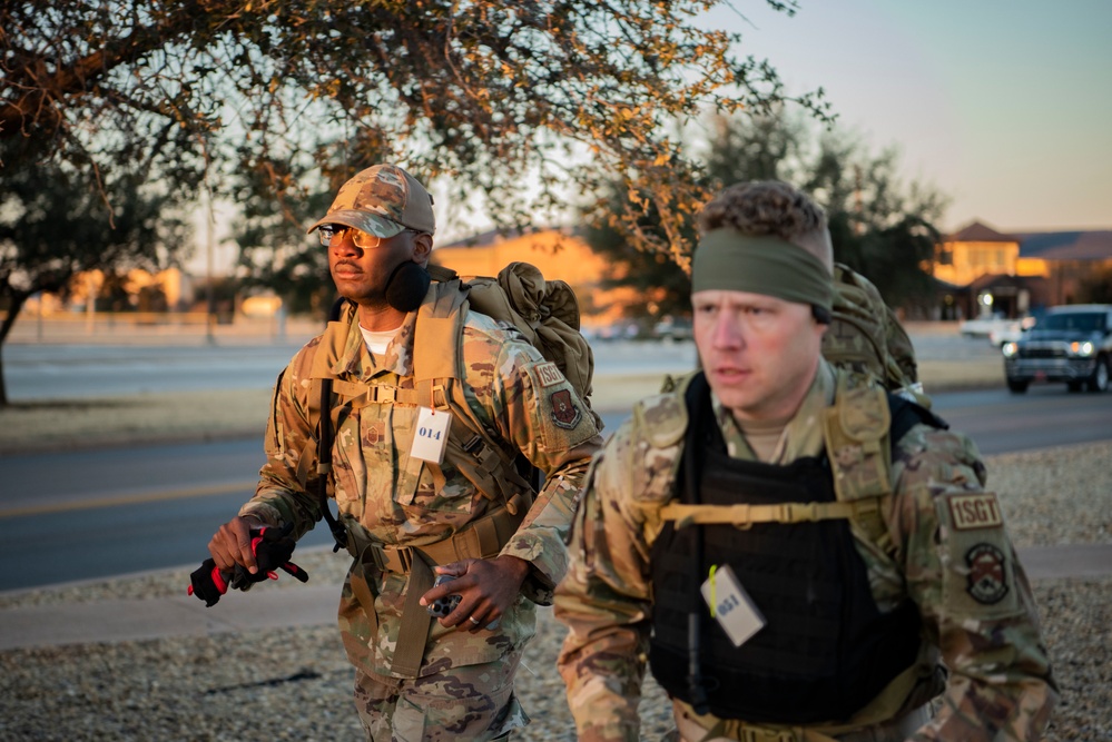 Members from Dyess Air Force Base, participated in the Norwegian Foot March hosted by the Rapid Airman Development Program