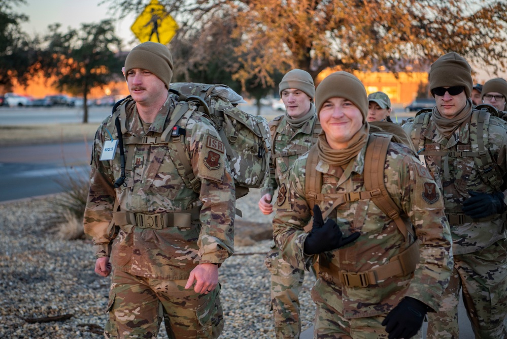 Members from Dyess Air Force Base, participated in the Norwegian Foot March hosted by the Rapid Airman Development Program