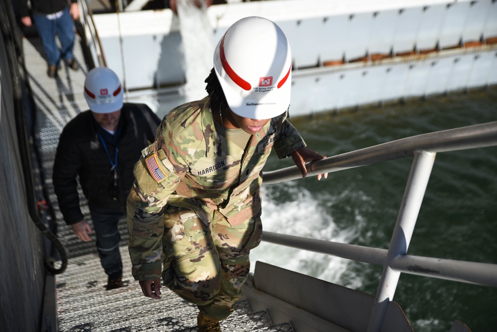 Lt. Jakeisha Harrison, NWD Executive Officer at McNary Lock and Dam