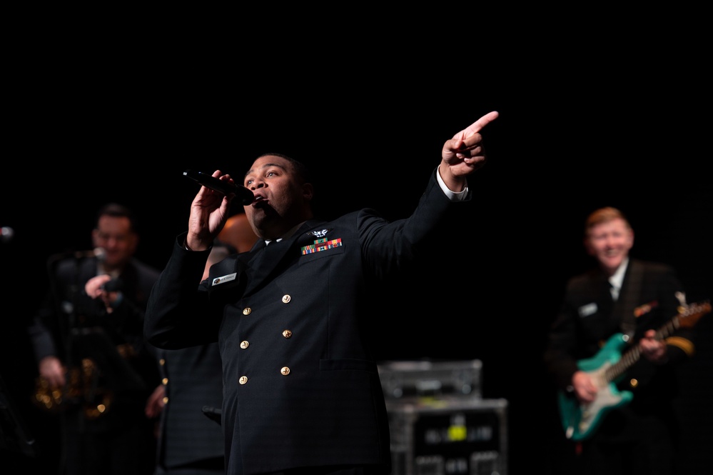 Navy Band Cruisers perform at Shriver School