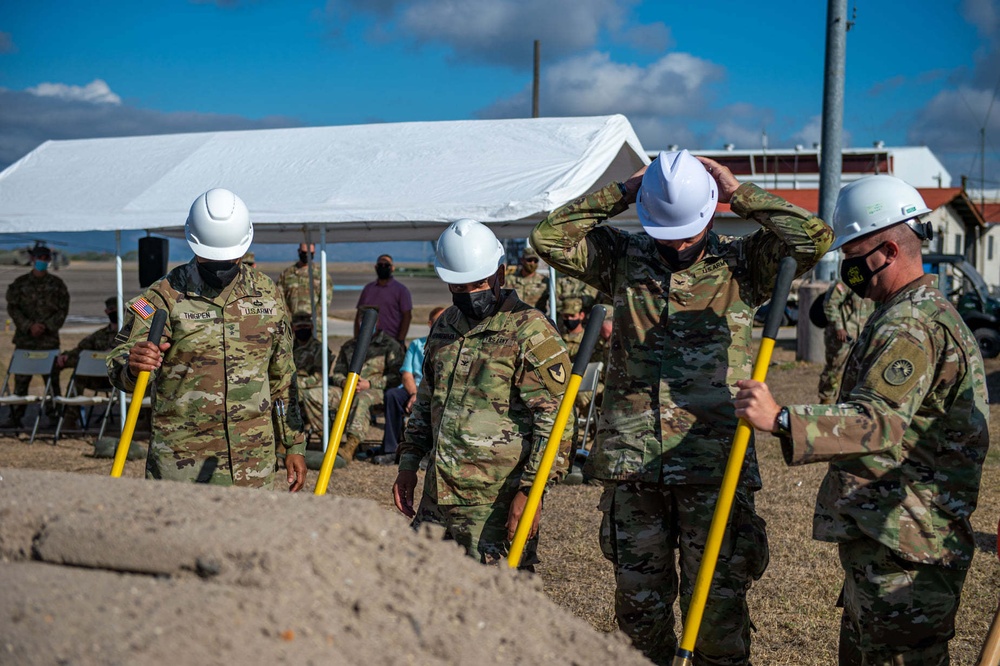 ASA-Soto Cano breaks ground on new hangar for Winged Warriors during ARSOUTH Commander’s visit