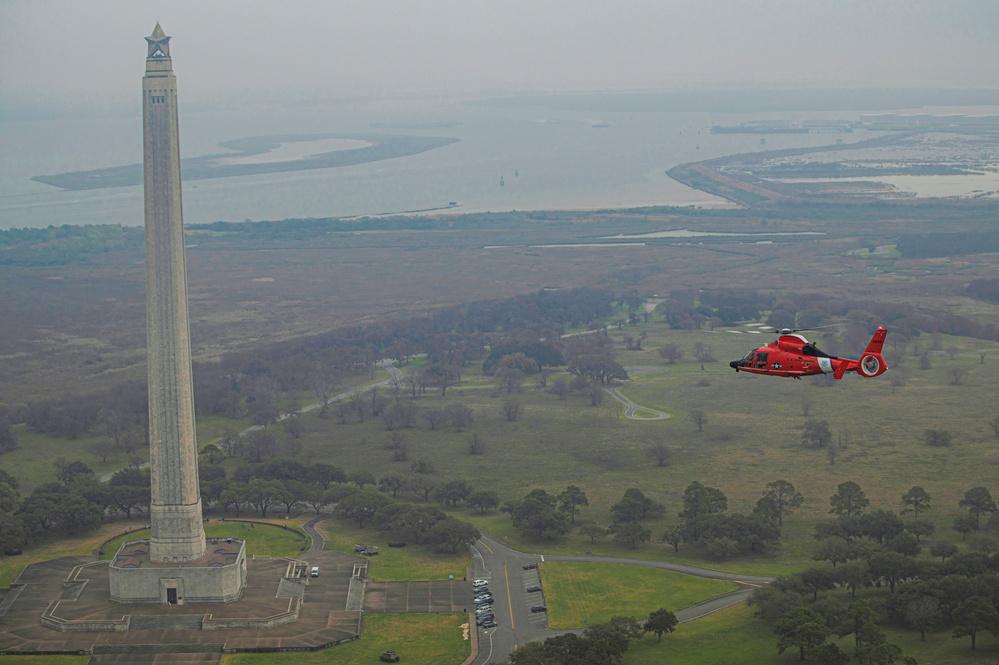 Coast Guard Air Station Houston performs area of responsibility formation flight