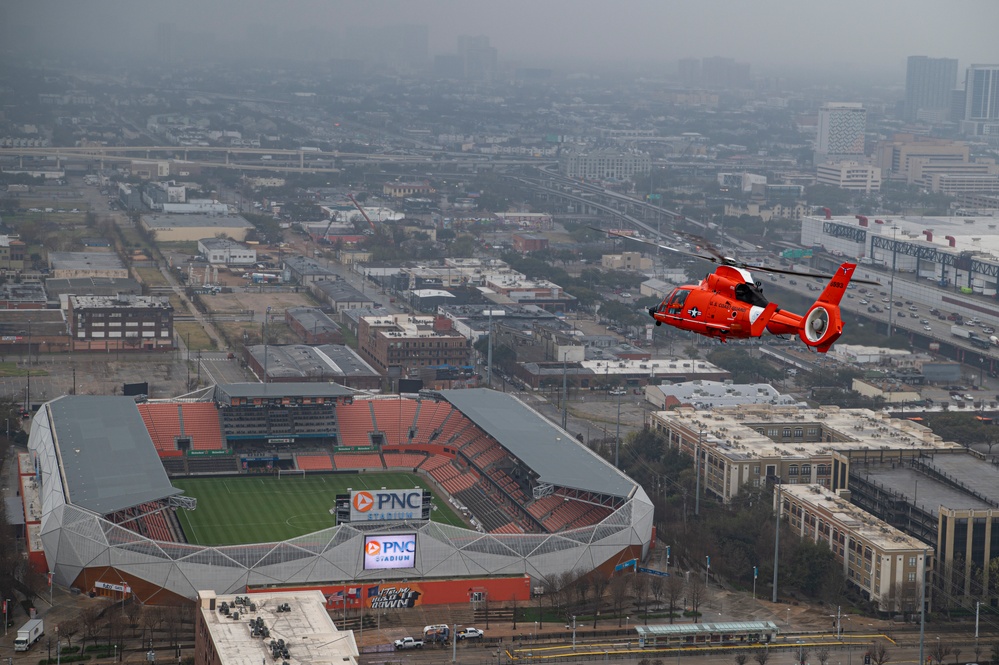 Coast Guard Air Station Houston performs area of responsibility formation flight